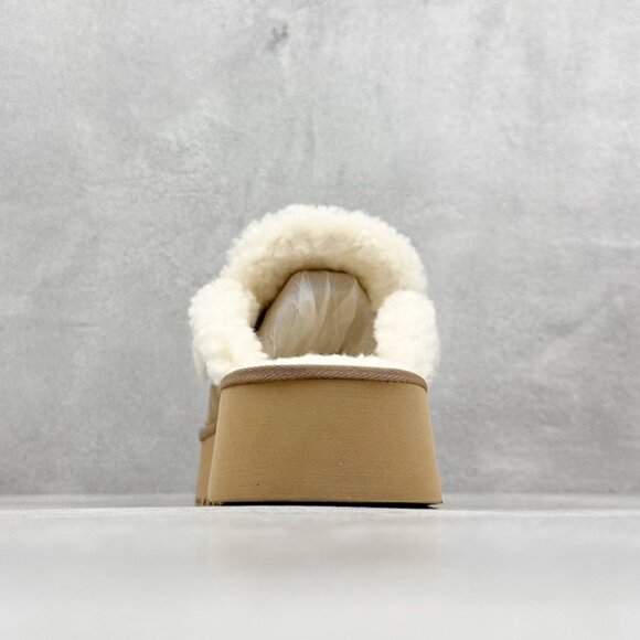 UGG Brown Plush Slippers - Picture 6 of 9